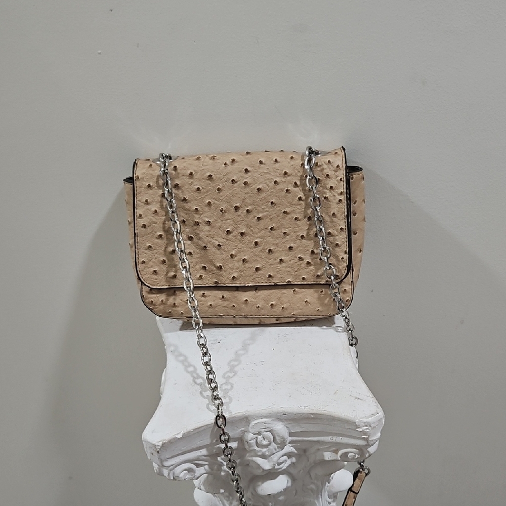 Elegant Tan Chain Shoulder Bag